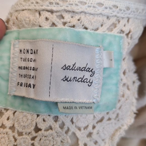 Anthropologie  Dradep Waterfall Open Cardigan Boho Fringe fleece - Picture 3 of 8